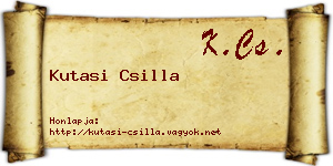 Kutasi Csilla névjegykártya